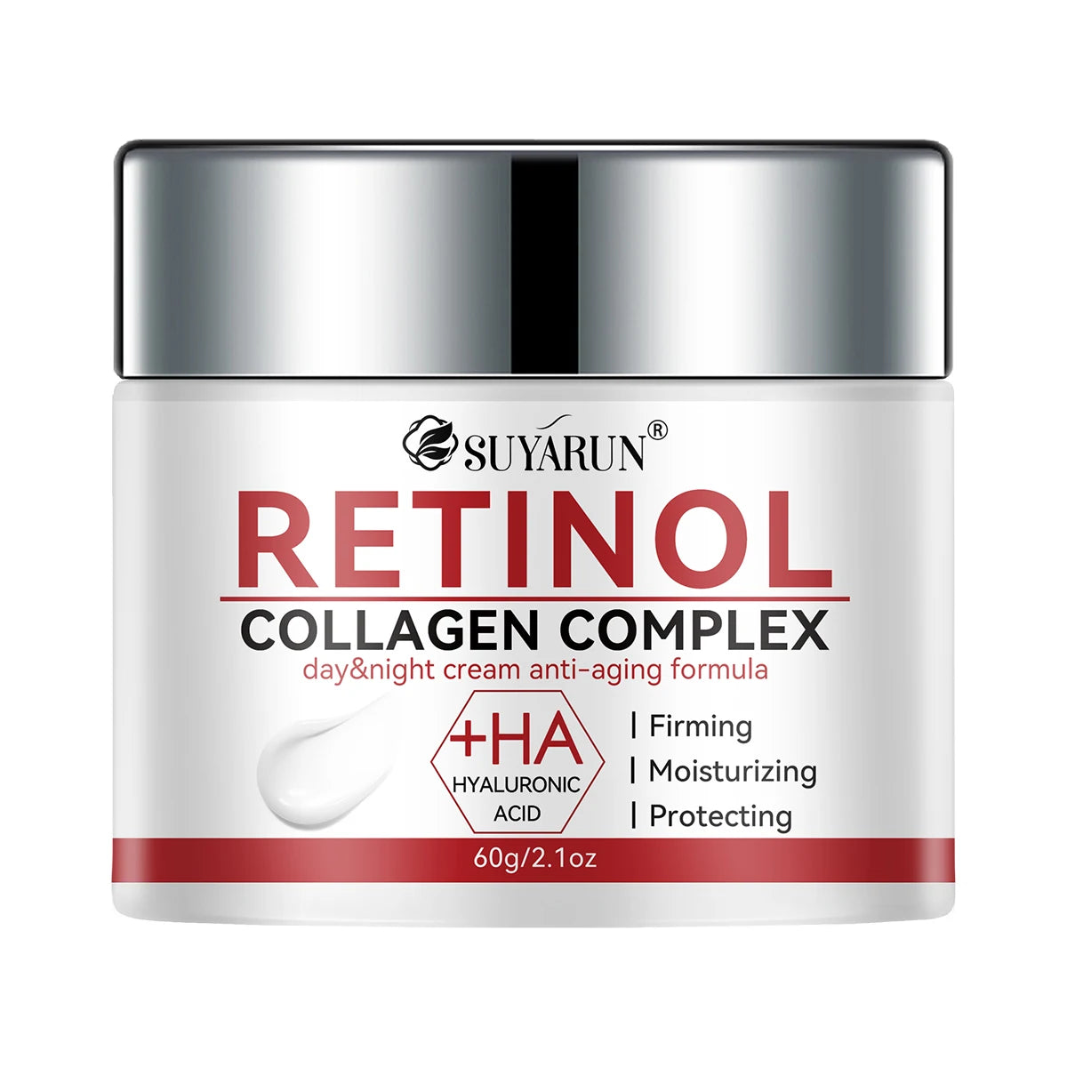 SUYARUN Firming White Cream Rich in Retinol and Hyaluronic Acid That Brightens and Hydrates, Removes Wrinkles and Resists Aging