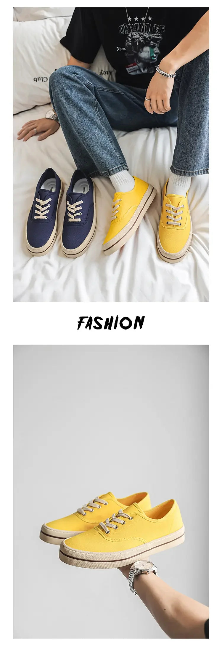 YUYIN 2026 New Men Vulcanized Canvas Shoes Sneakers Comfort Light Student Trendy Casual Male Daily Outdoor Walking Footwear