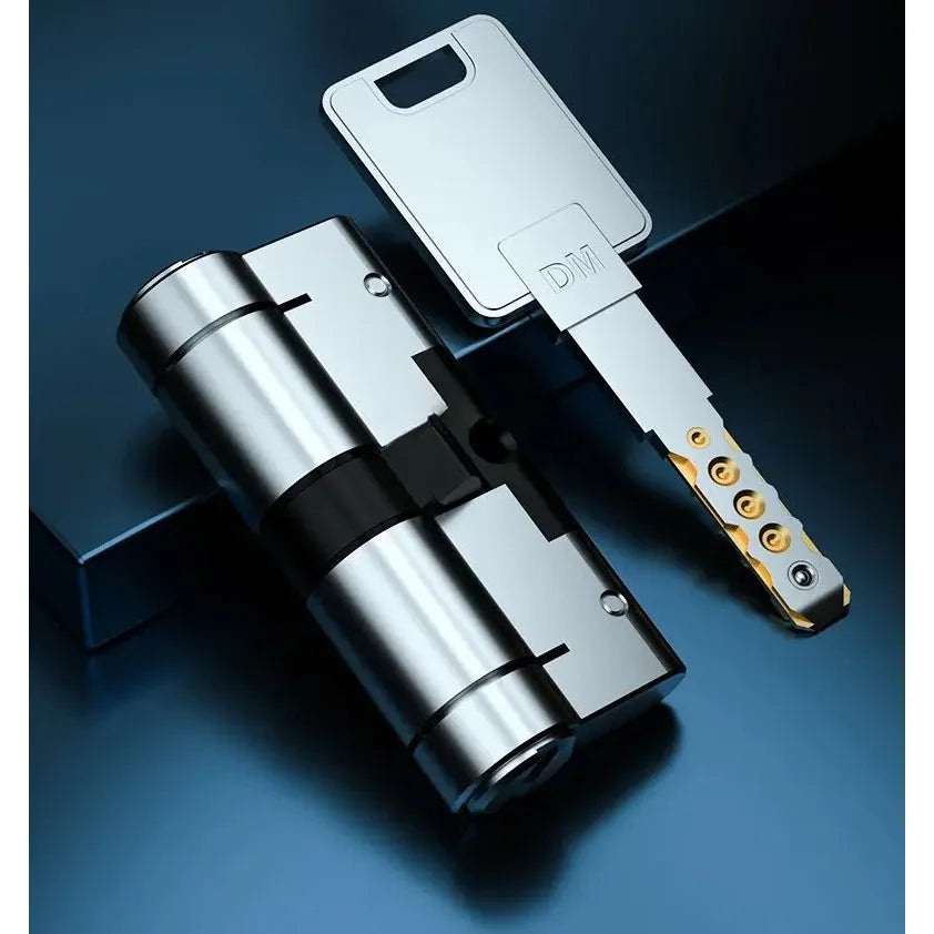 65-130MM High Quality European Standard Lock Cylinder,Super C-Level Anti-Theft Door Lock Cylinder,Household Copper Lock 8 Keys