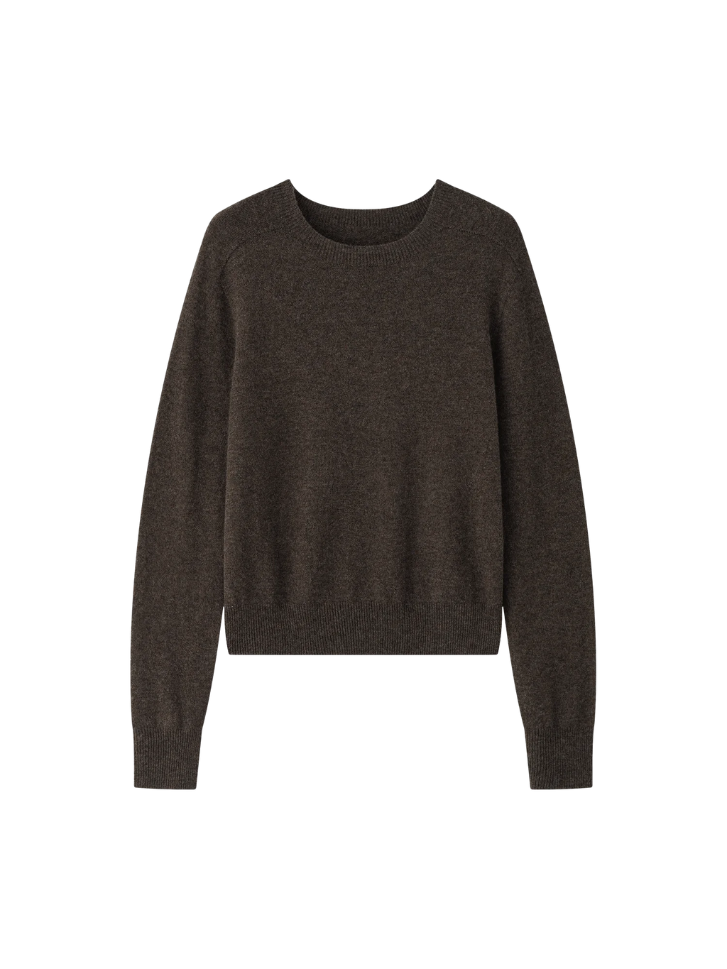 FSLE 100% Wool Seamless One-piece Knit Shirt Sweater For Women Autumn Winter New Design Wool Crew Neck Versatile Casual Sweater