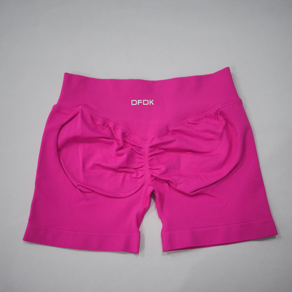 DFDK Women High Waist Yoga Shorts Scrunch Butt Lift Squat Proof Push Up Workout Shorts Gym Running Fitness Athletic Shorts