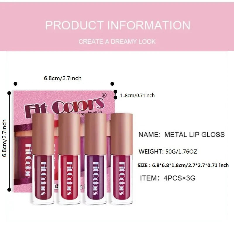 Velvet Matte Lip Gloss Set,Non-Stick Cup Lip Makeup ,Long-Lasting Fruit Scented Lip Tint,Smooth Lightweight Lip Glaze Stain S