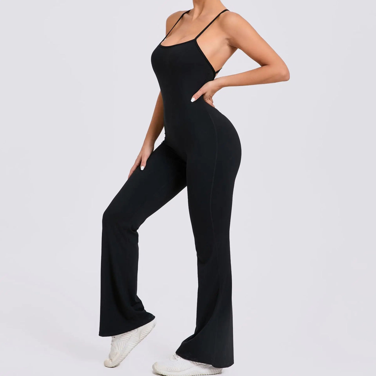 Female Sexy Back V Gym Set Woman Training Yoga Suit Wide Leg Sportswear Woman Sports Suit Clothes Fitness Elastic Training Suits