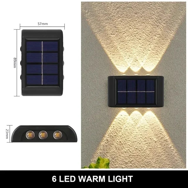 Solar LED Light Outdoor Solar Lighting Lamp Streetlights Exterior Decoration Garland Waterproof Solar Garden Light  Wall Light