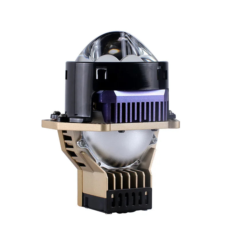 3 Inch Triple Direct Beam Bi LED Projector Lens Independent High Beam High Power Super Bright Car Headlight Retrofit Kit Lamp