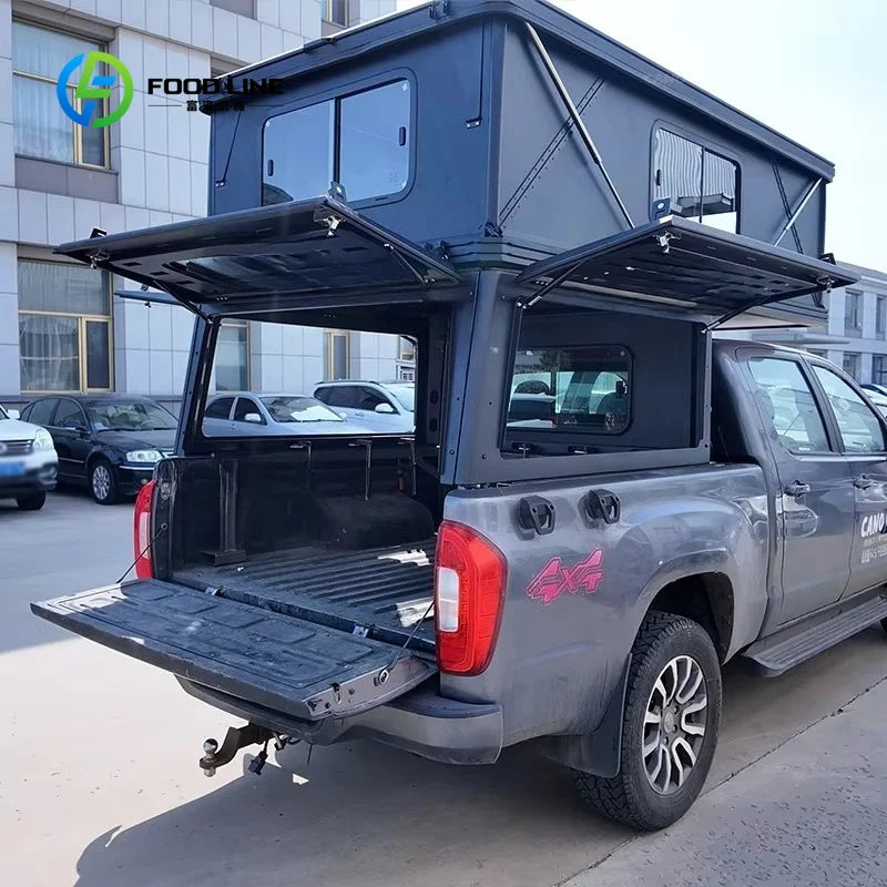 Truck Campervan - Portable Campervan with Built-in Full-equipment Outdoor Gear Including Bed Suitable for Outdoor Camping.