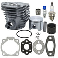 46mm Cylinder Piston Kit For Husqvarna 55 51 with Decompression Valve Intake Boot Gasket Needle Bearing Spark Plug Set Chainsaw