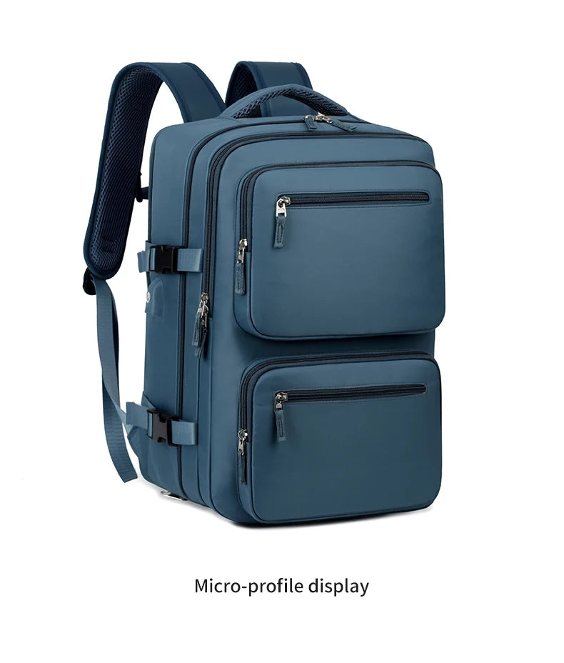 Large Travel Backpack for Women Men Cabin Bag Multifunctional Airplane Waterproof Backpack with USB Charging Anti-Theft Backpack