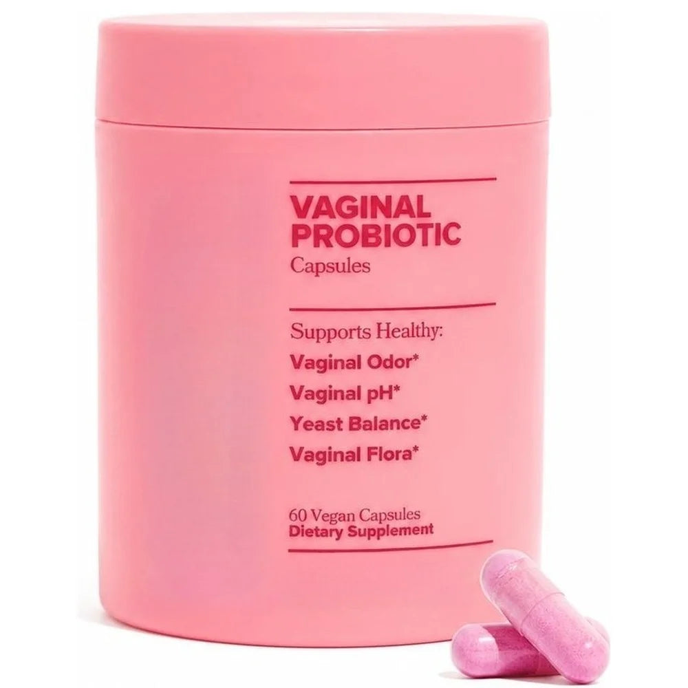 Women's Vaginal Probiotic Capsules, 5 Billion CFU, Healthy Odor Support, PH Yeast Balance & Flora Support, Vegan, 60 Count