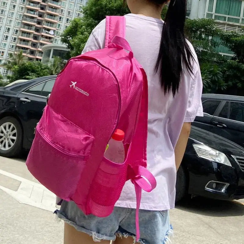 Lightweight Foldable Backpack Men Women Waterproof Packable Backpack Outdoor Travel Hiking Cycling Daypack Camping Shoulders Bag