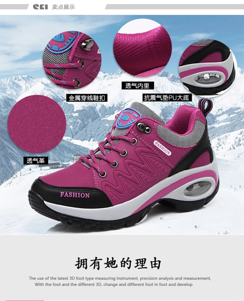 Casual Shoes For Spring And Autumn For Women, Thick Sole Shock-Absorbing Cushion Outdoor Shoes Middle-Aged Mother Travel Shoes