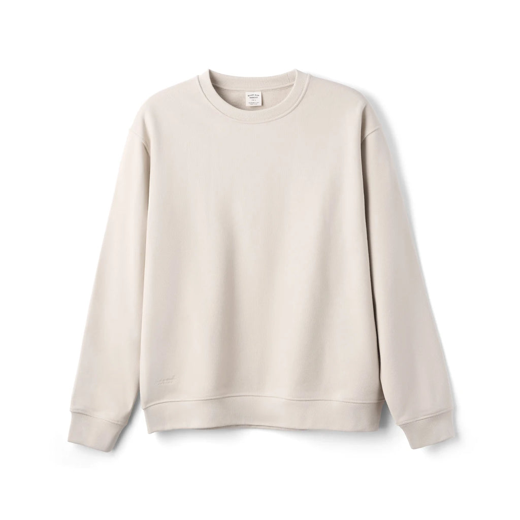 SIMWOOD 2026 Autumn Winter New Oversize 340gsm Warm Brushed Finish Lining Sweatshirts Men Embroidery Basic Running Pullover Tops