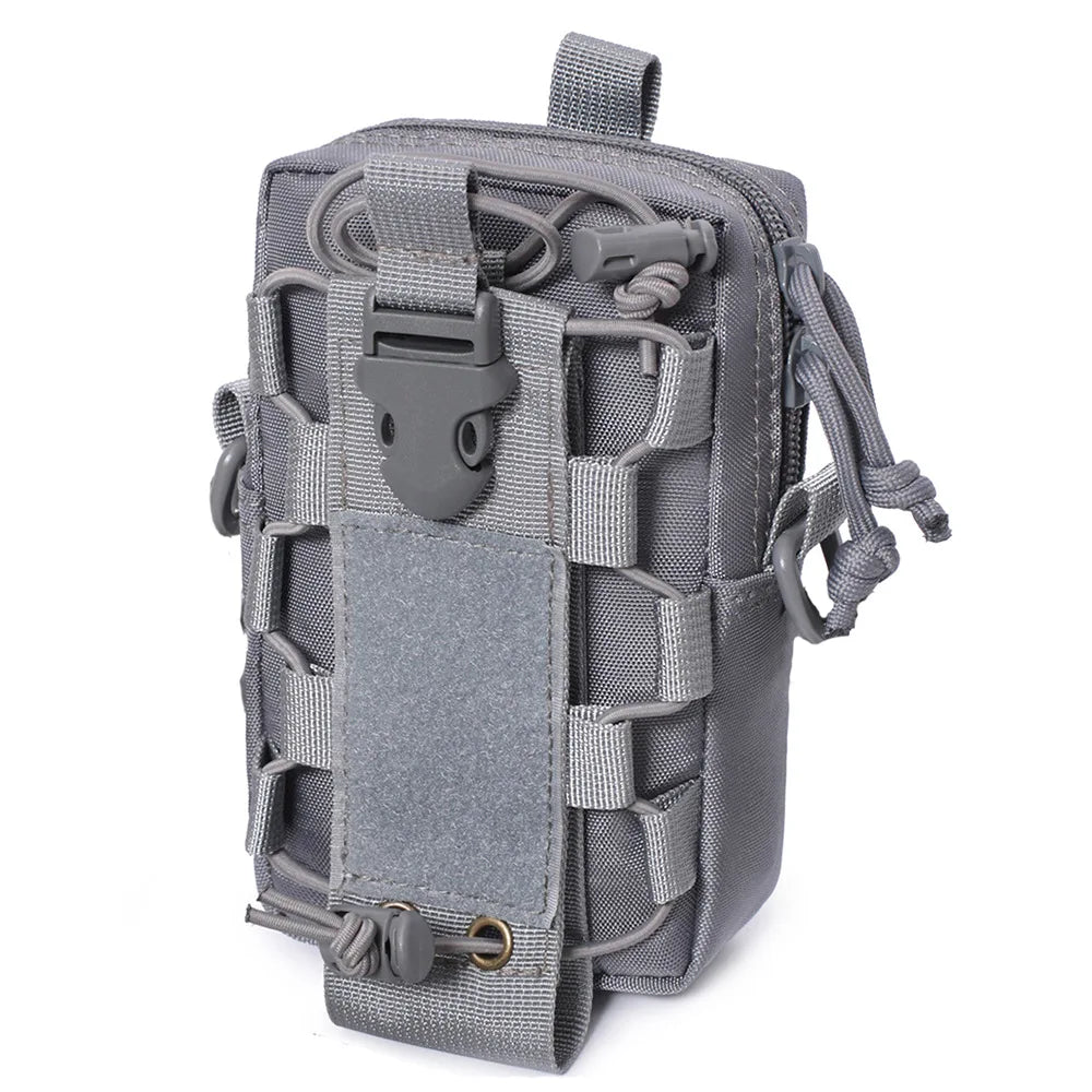 Organizer Waist Pack Bag military Molle EDC Pouch Water Bottle Canteen Kettle Carrier Outdoor Sports Phone Holder Camping Hiking