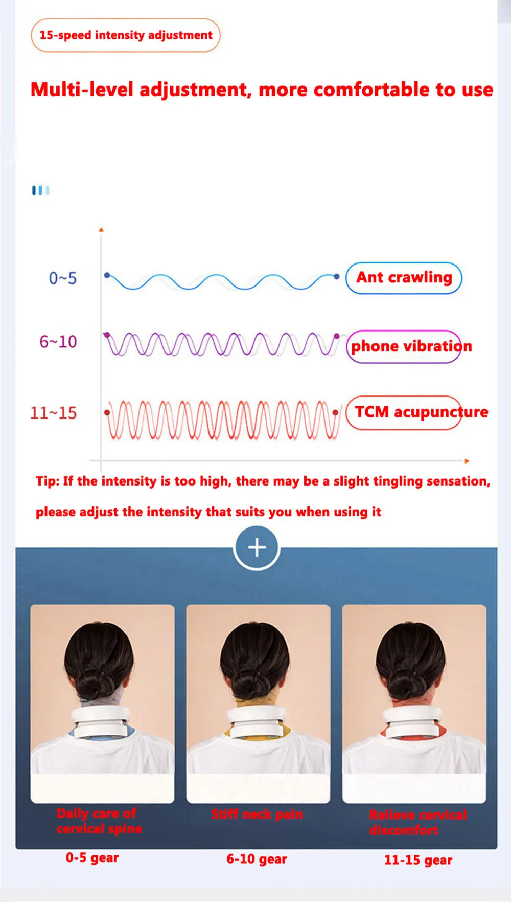Smart Neck Massage Instrument Portable Shoulder Neck Massage Cervical Vertebra Health Care Vibrator Red Light Massage