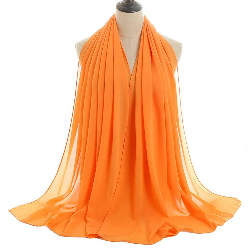 Ramadan Islamic Instant Bubble Chiffon Shawl Scarf Lady Head Wrap Women Hijabs Scarves Bufandas Muslim Veil Hijab Snood 180*70cm
