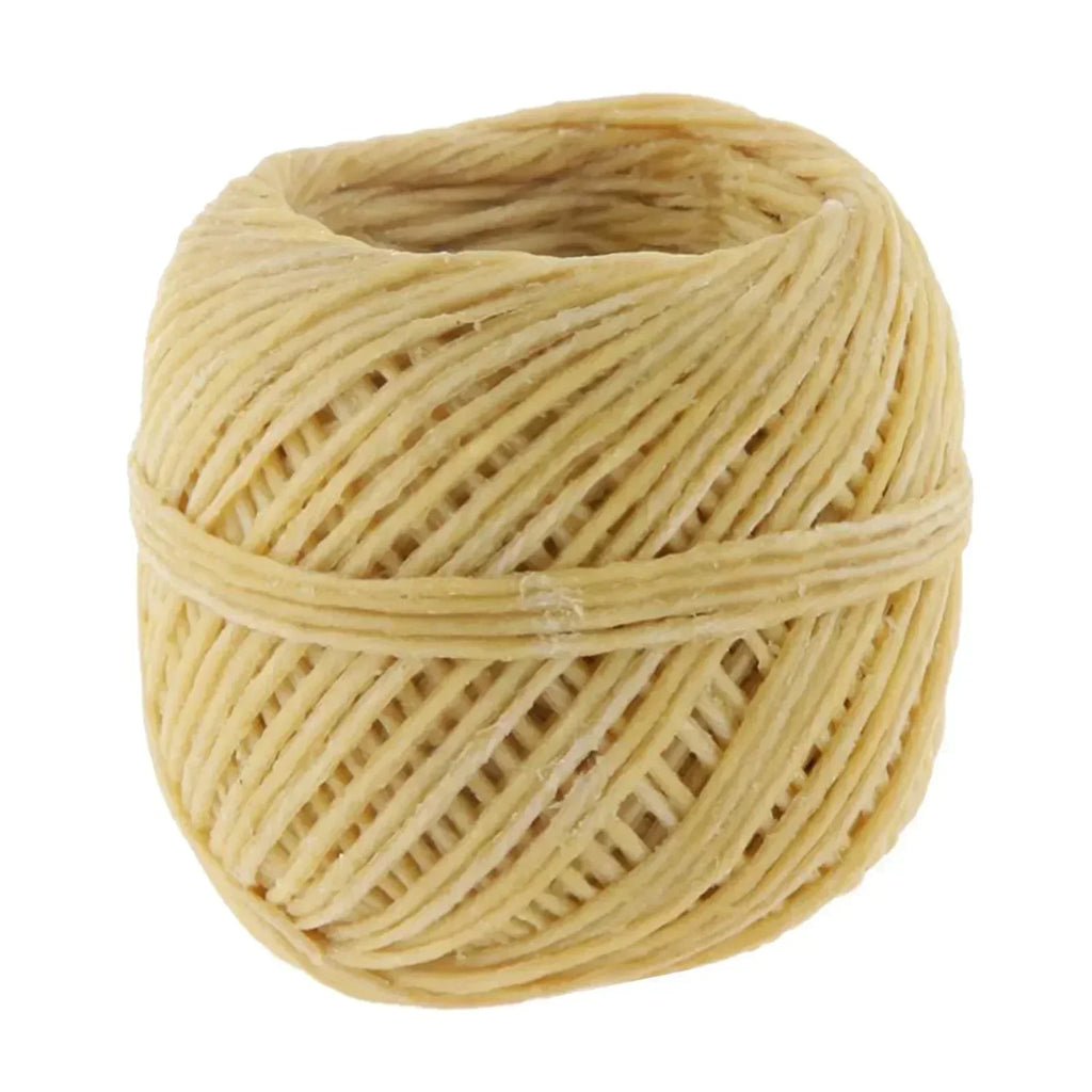 1 Roll Beeswax Wick Organic Hemps Wick 33 FT Well Coated Natural Beeswax For DIY Candle Stick Making Votives Tea Lights New