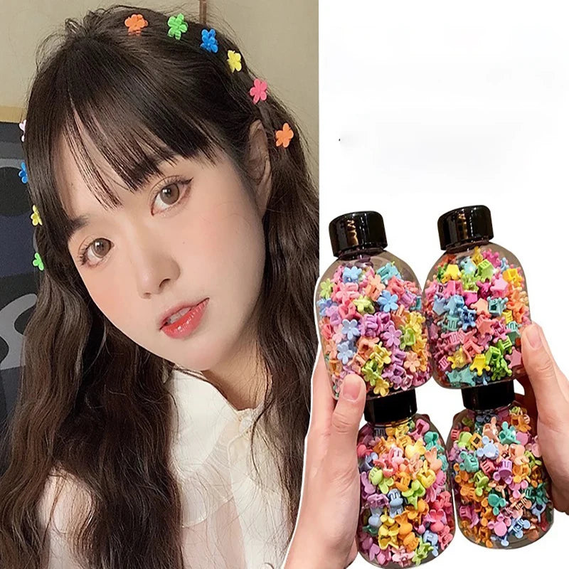 100pes/cangirl baby bangs and broken hair tool  hair grabbing claw  baby small mini hair clip, Cute girl with minimalist style ﻿