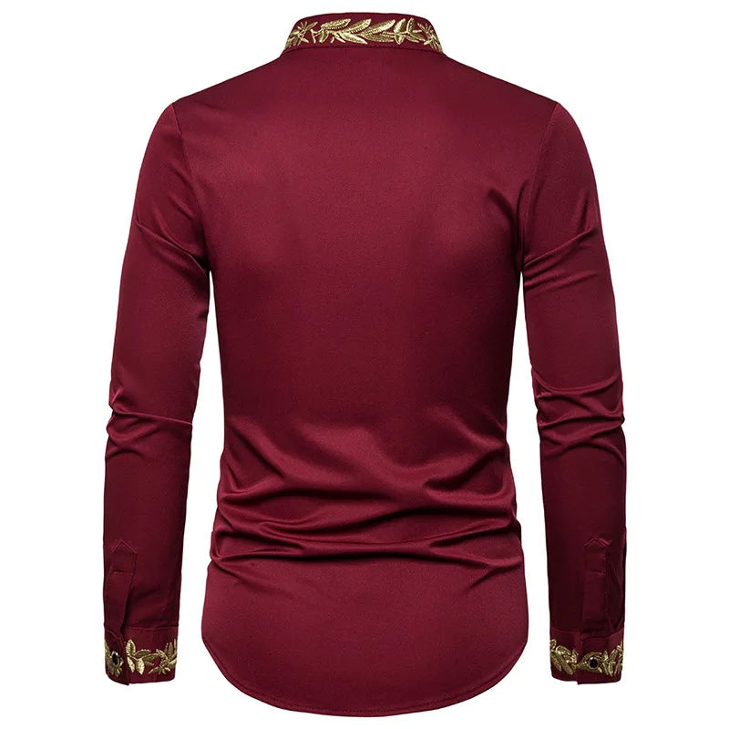 2026 Men's Summer Casual Long Sleeve Shirts Slim Fit Turn Down Collar Shirts Formal Office Business Shirts for Men Tops Big Size