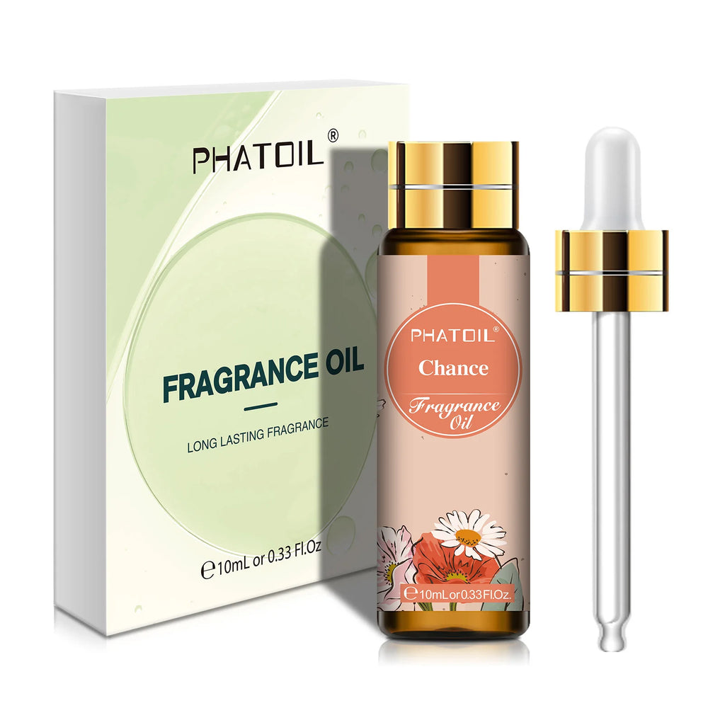 PHATOIL 10ml Fragrance Oil with Dropper White Musk Bubble Gum Sea Breeze Vanilla & Coconut  Coffee Aromatherapy Fragrance Oils