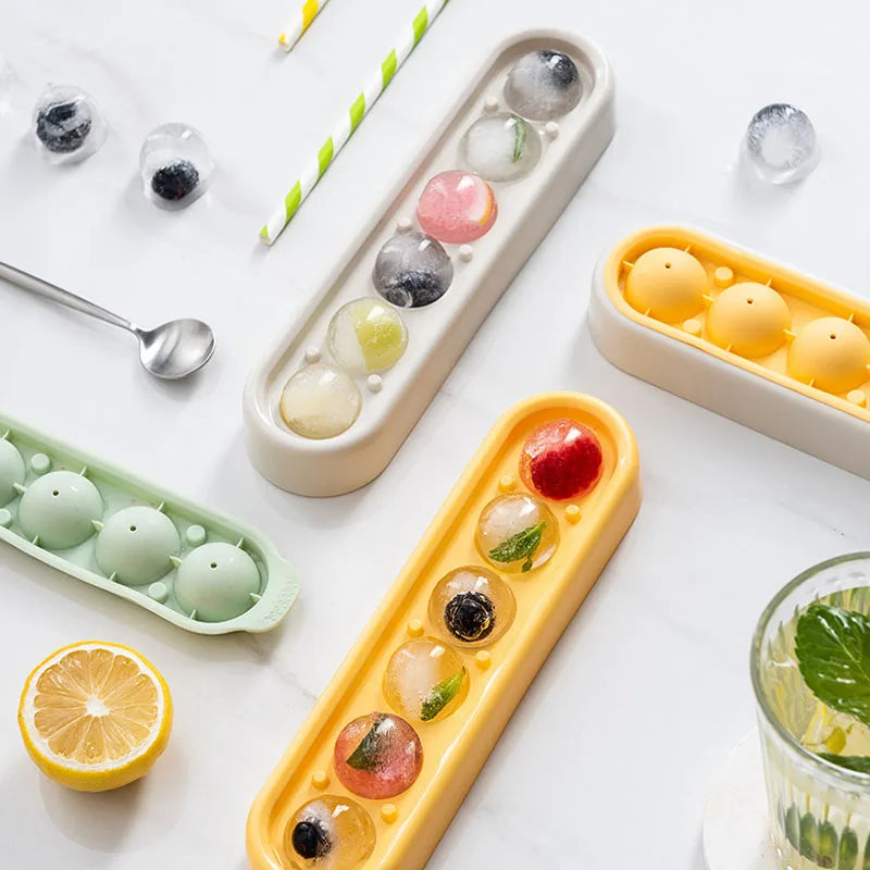 Zackoo Ice Cube Tray Food Grade Silicone Ice Grid Mold Household with Lid   Candy Bar Kitchen Gadgets in Summer