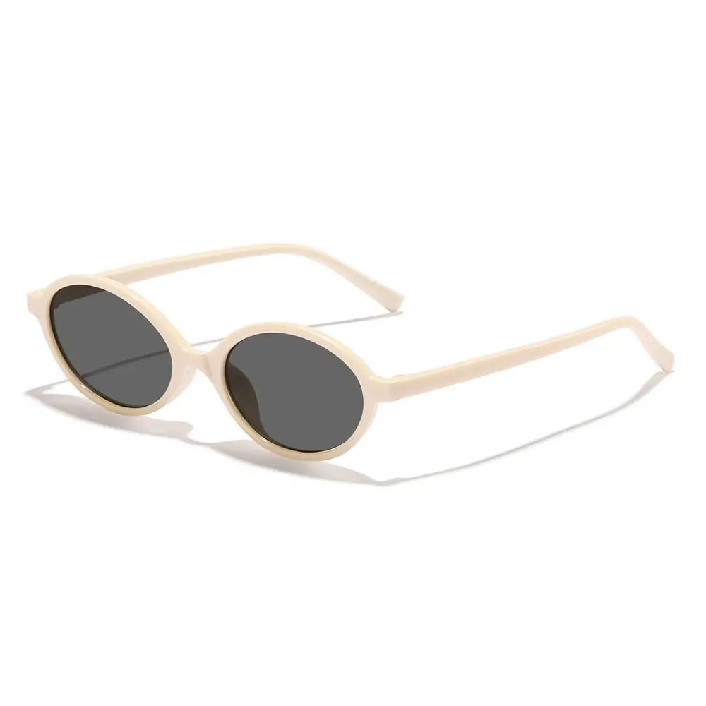 Vintage Cat Eye Oval Sunglasses Lightweight Trendy 90s Sunnies UV protection Sun Glasses for Women & Men