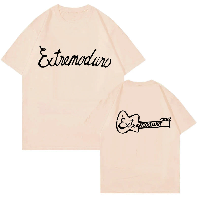 Unisex Fashion Rock Band Extremoduro Print Short Sleeve T Shirt Men Women Graphic Vintage T-Shirt Y2k Hip Hop Tees Tops Clothes