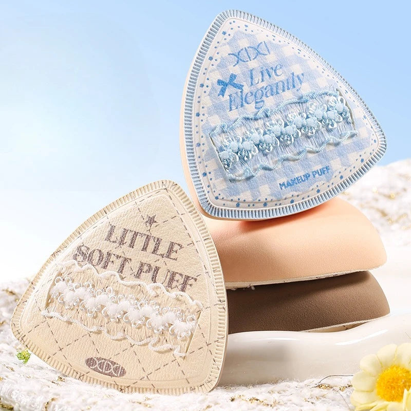 Blue Skin Color Makeup Sponge Wet Dry Use Extra Thick Soft Foundation Cream Powder Blending Sponge Face Cosmetic Applicator Tool