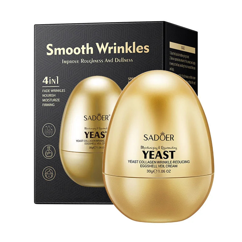 SADOER Yeast Collagen Anti Wrinkles Face Cream Moisturizing Anti-Aging Whitening Facial Cream For Face Skin Care Products