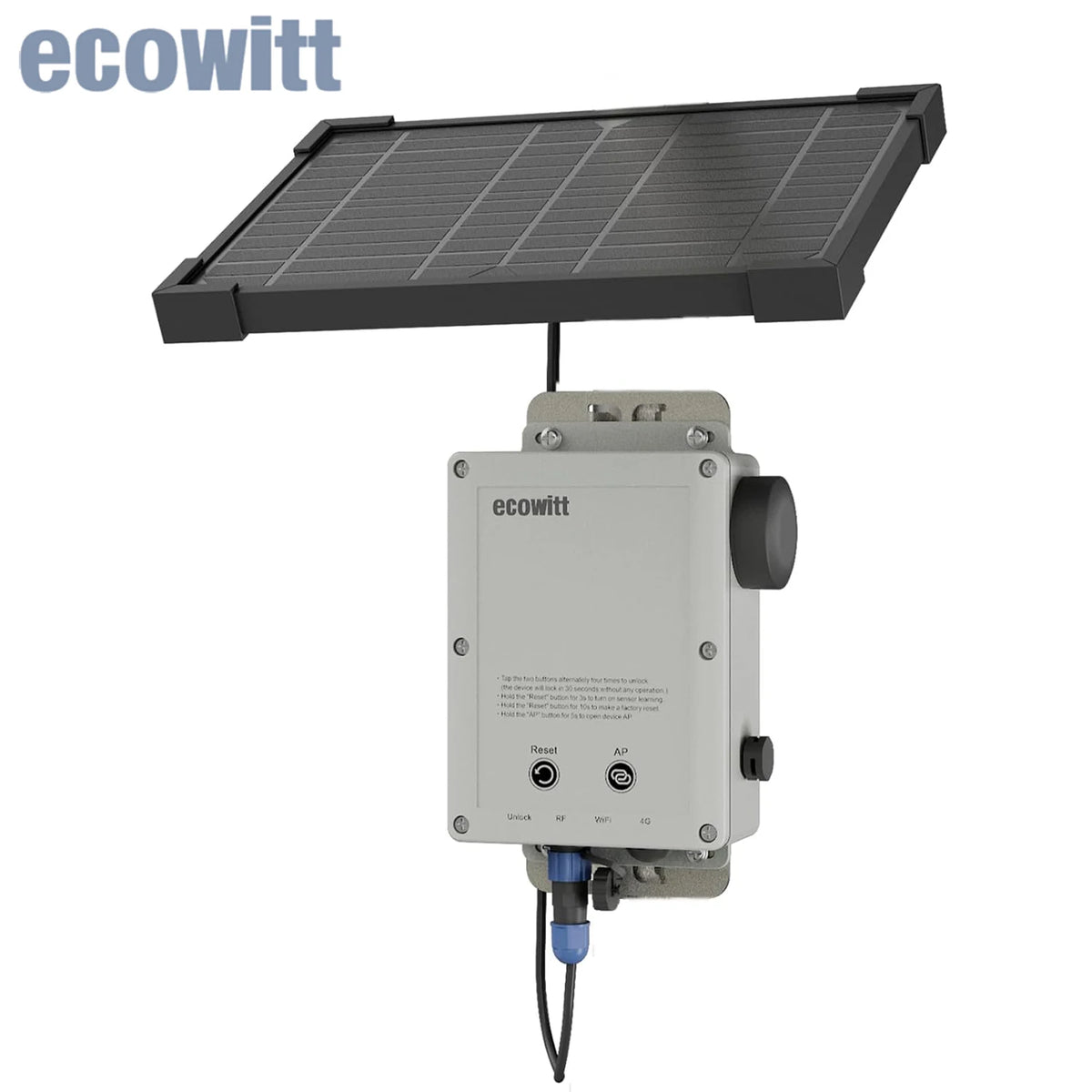 Ecowitt WS6210_C / WS6210S_C 4G & Wi-Fi Weather Station Mobile Gateway with Solar Panel