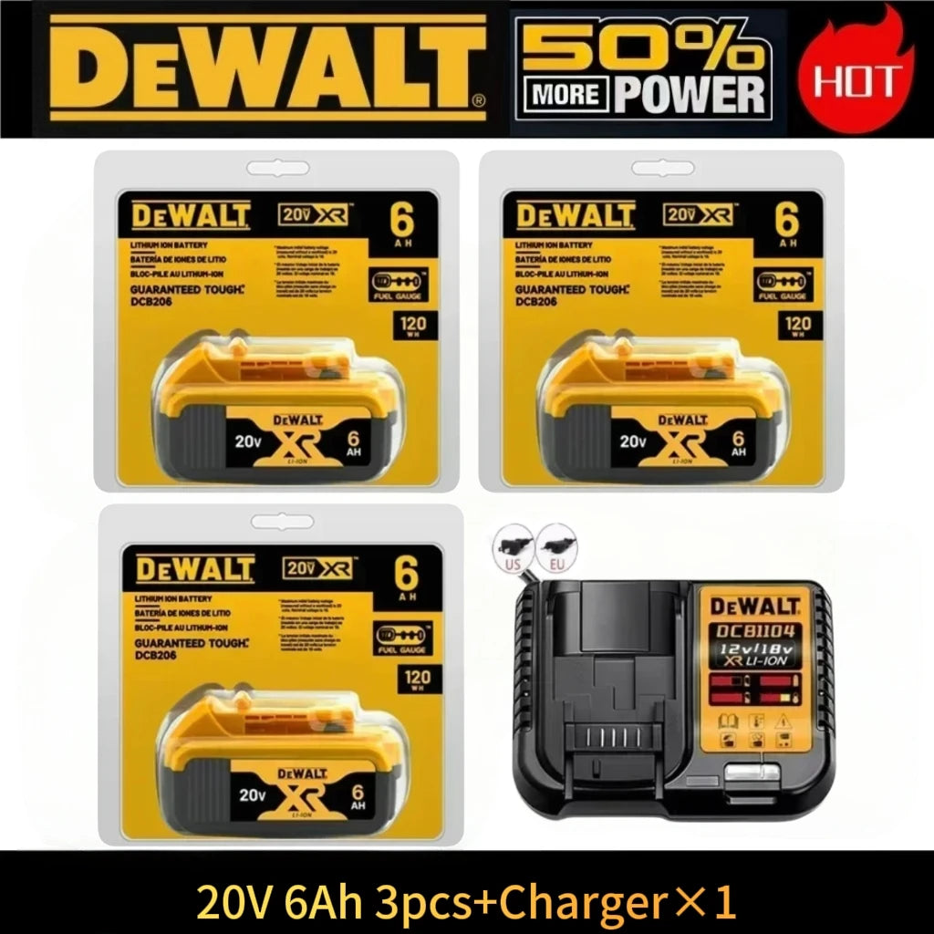 Original DeWalt 6.0Ah/5.0Ah 20V Battery Replaceable DCB184 DCB200 DCF892 DCF845 DCF850 DCF911 DCD800 DCD805 Tools Battery