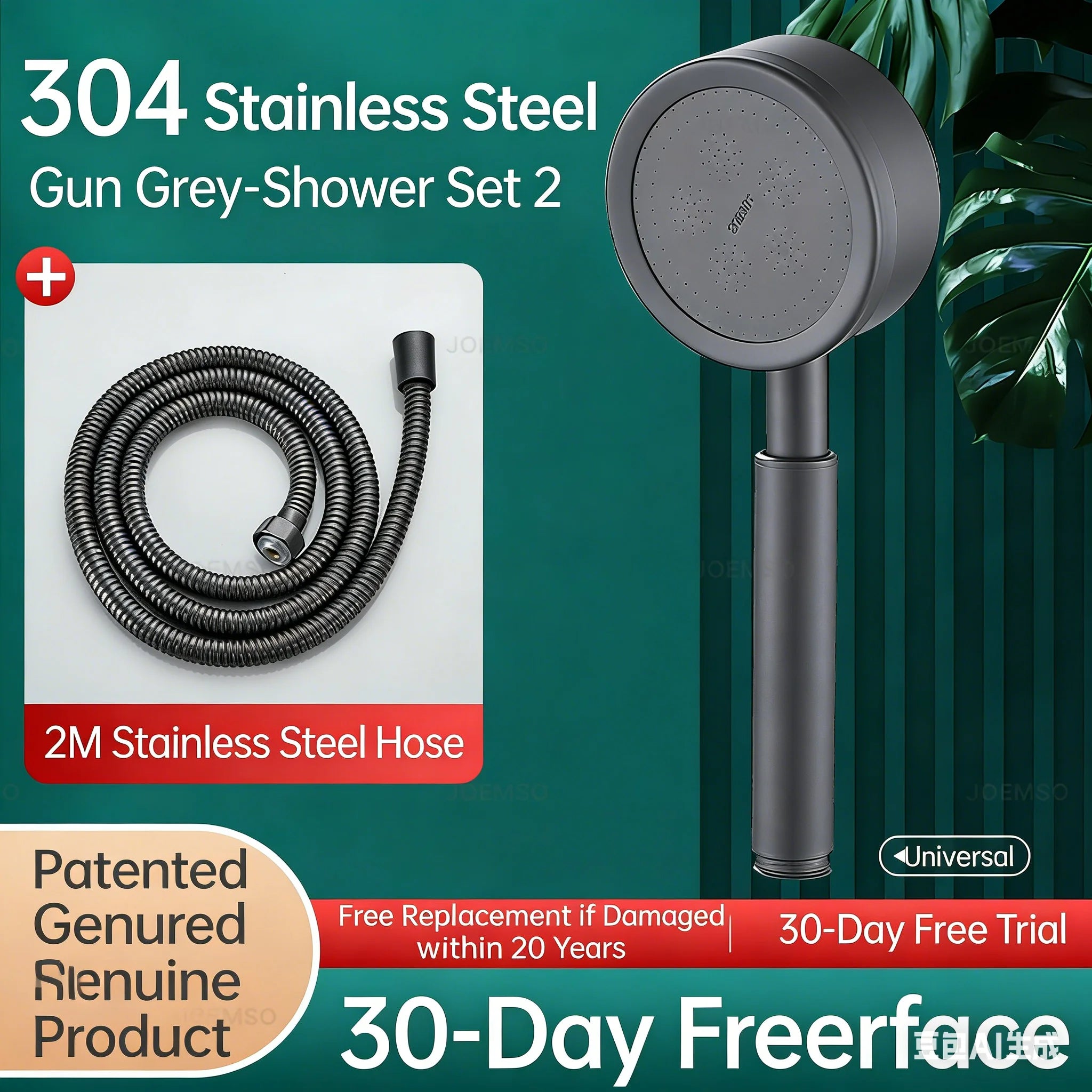 304 stainless steel shower head, handheld shower head for bathroom bathing, bathroom shower head