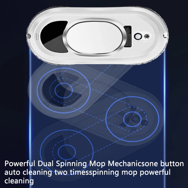 Window Cleaning Robot White Home Automatic No Spray and Water Spray Intelligent Wipe High-rise Large Area Window Clean