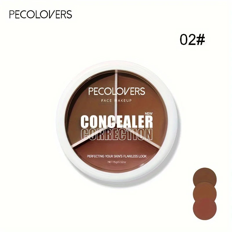 Concealer Even Skin Tone Universal Blemish Facial Makeup Concealer Palette Highly Praised 3-color Concealer Enhance Complexion