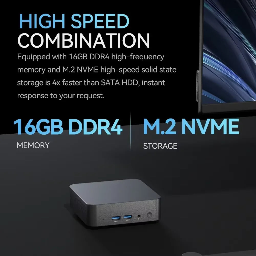 Windows 11 Intel I9 MINI PC Intel Core I9 10980HK/Core I3 6100U MINI Host 16GB DDR4 2048GB SSD WIFI 6 BT5.2 Gaming MINI PC