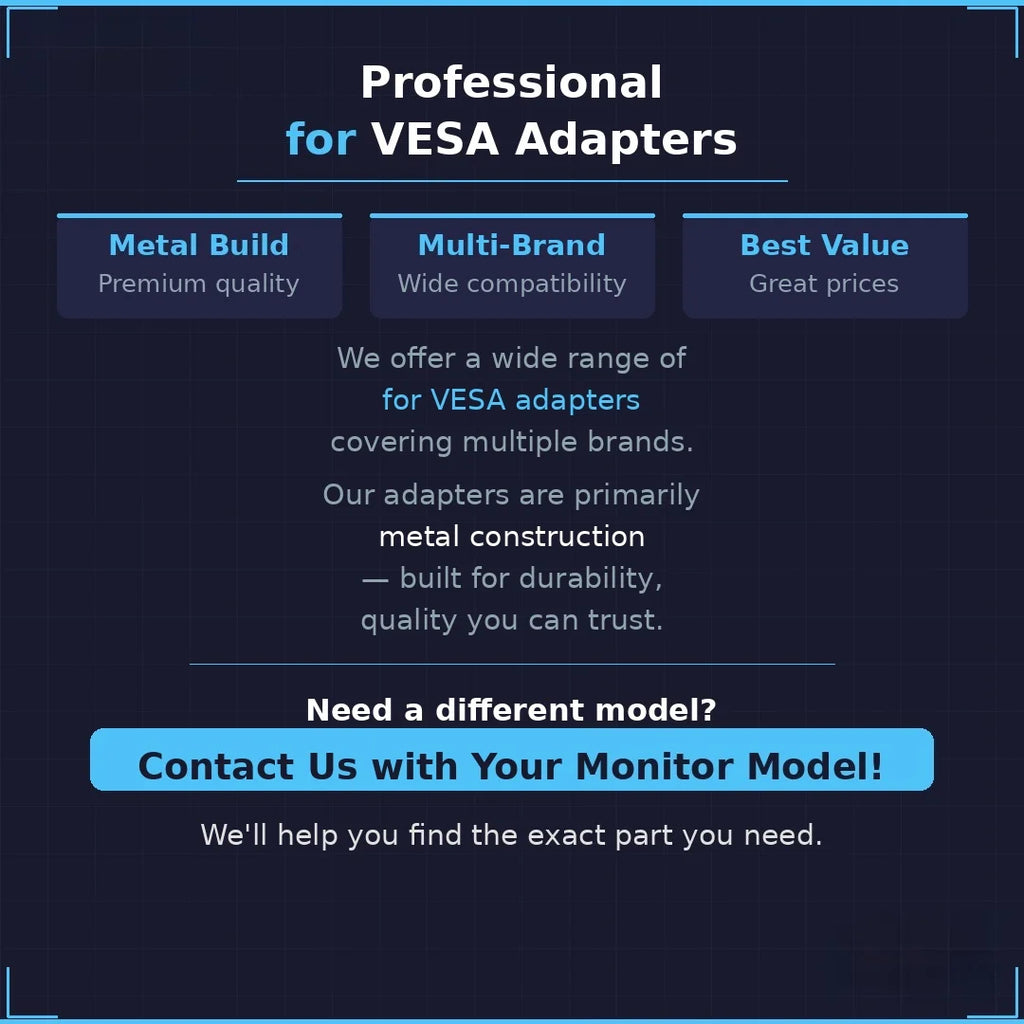 VESA Adapter For ASUS ROG Monitor XG27UCDMG PG27UCDM PG27AQDP XG32UCDS XG32UCWMG PG32UCDMR XG34WCDG PG39WCDM PG49WCD Wall Mount