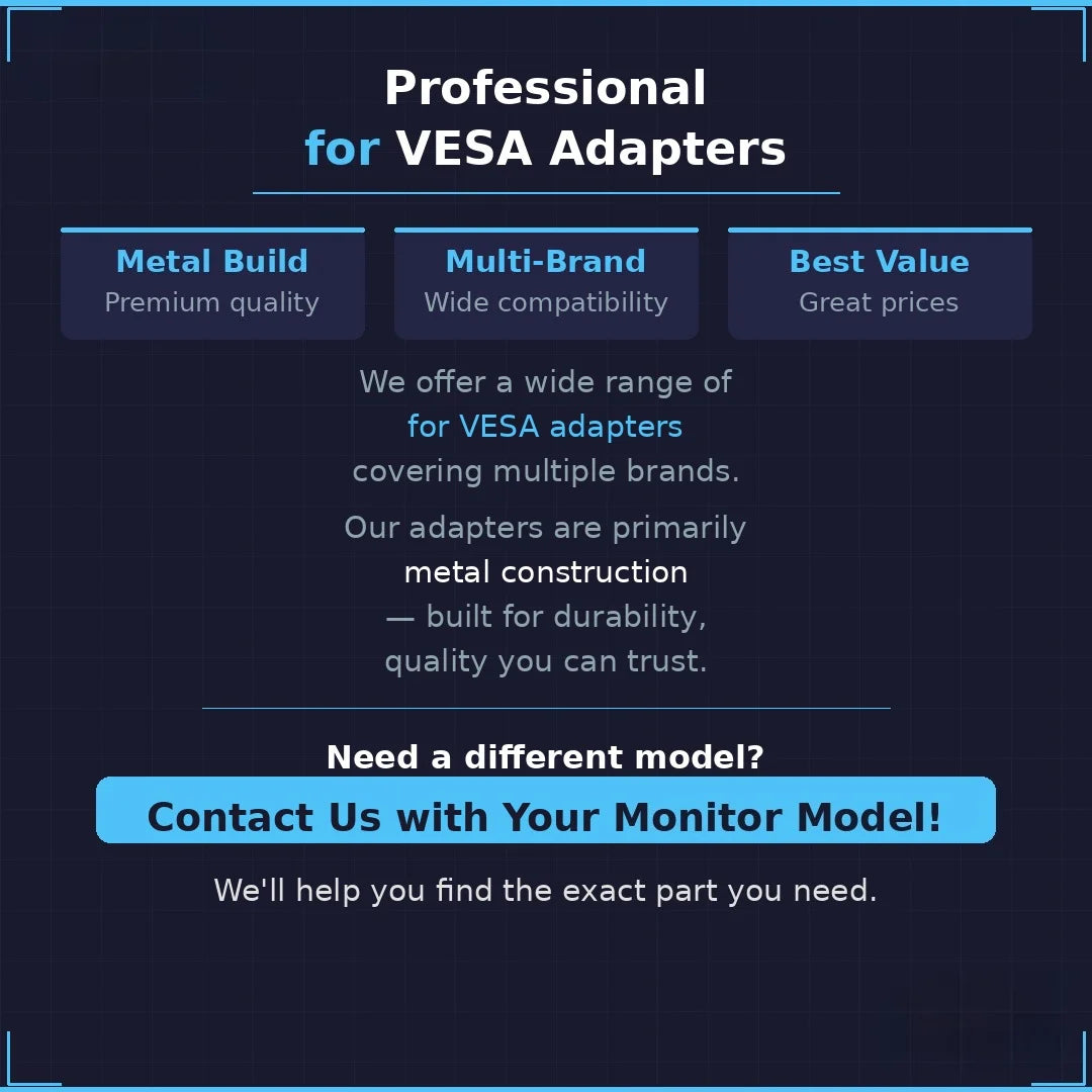 VESA Adapter For ASUS ROG Monitor XG27UCDMG PG27UCDM PG27AQDP XG32UCDS XG32UCWMG PG32UCDMR XG34WCDG PG39WCDM PG49WCD Wall Mount