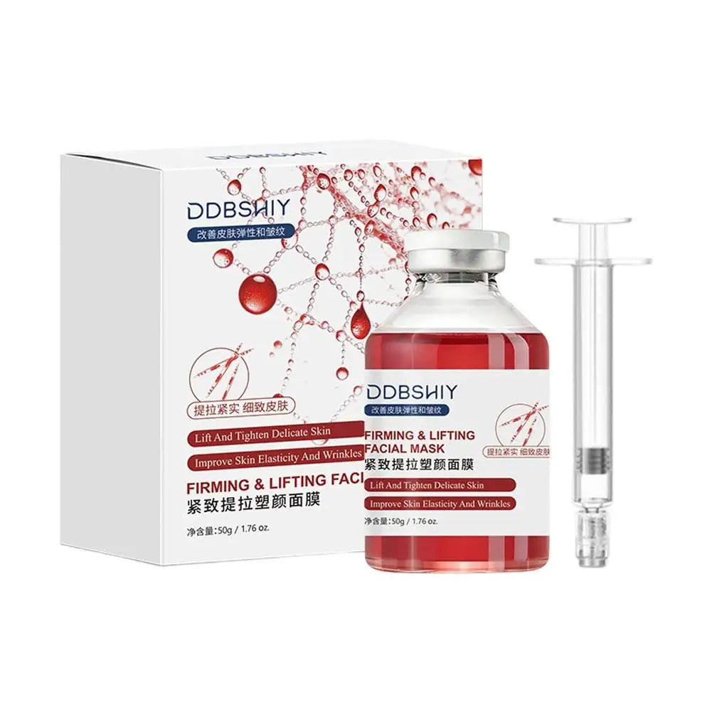 50g Tighten Delicate Improve Skin Elasticity Wrinkle Needle Tube Ampoule Firming Lifting Face Essence Mask Brand PDRN Serum Care
