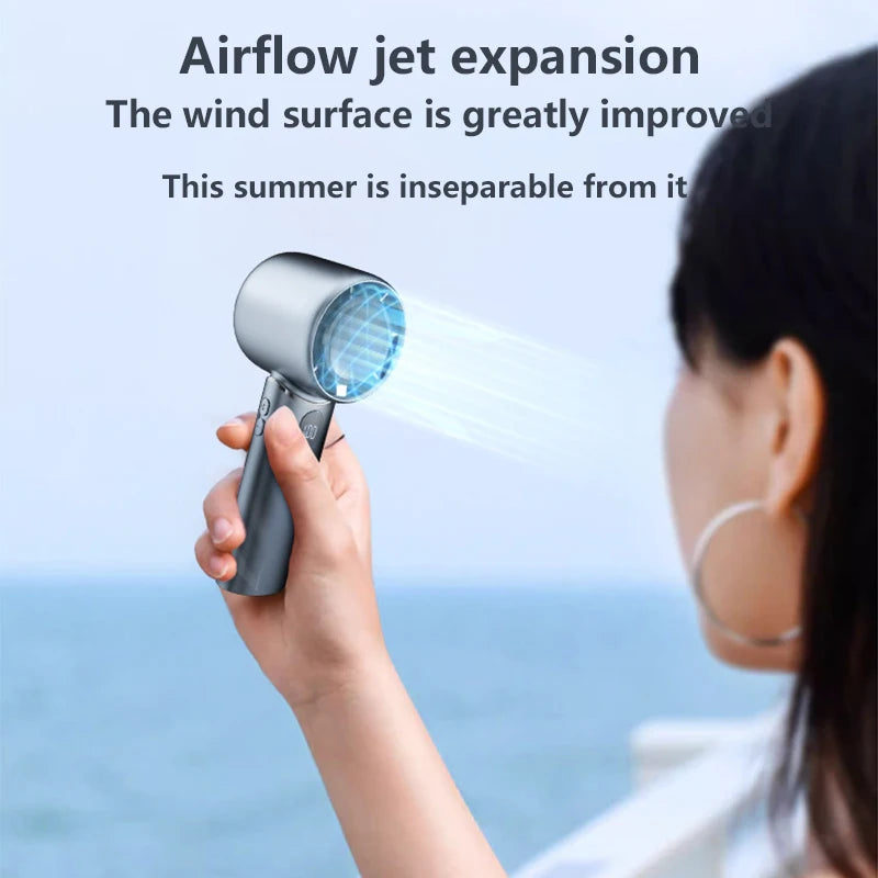 Electric Fan 8000mah Technology Display Wireless Portable Air Circulation Fan Desktop Air Cooling Diffuser Silent Fan Hot