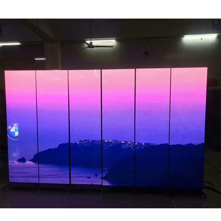 GOB P2 Foldable LED Poster Portable Digital Signage Indoor Mall Advertising Banner Screen