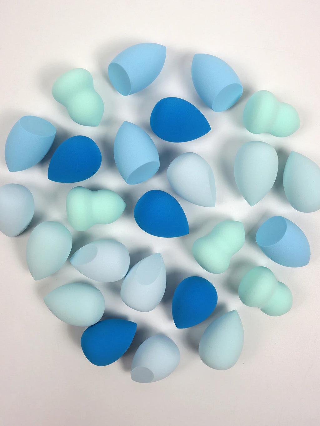 25 Beauty Eggs (Makeup Sponges), Foundation Makeup Mixed Beauty Sponges, Flawless Application for Liquid, Cream and Powder, Multi-Color Makeup