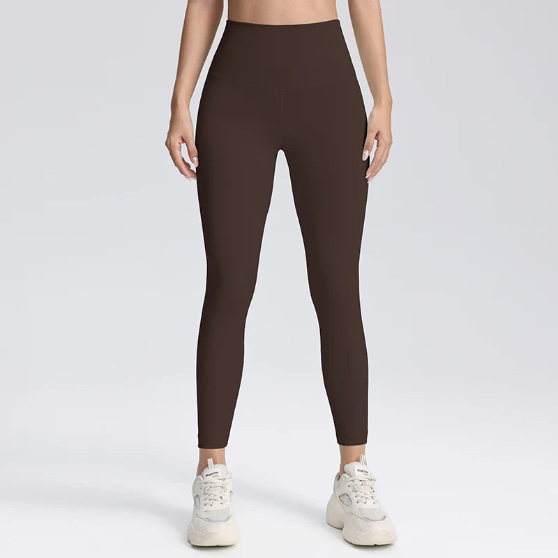 High Waisted Compression Leggings Hip Lifting Yoga Pants Women's Sports and Fitness Tight Cropped Pants