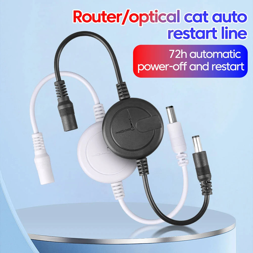 WiFi Router Reset Rebooter Automatic Restart Cable 72 Hours For WiFi Bridge/Cat/Router/Repeater Rebooter Off Reset Control Line