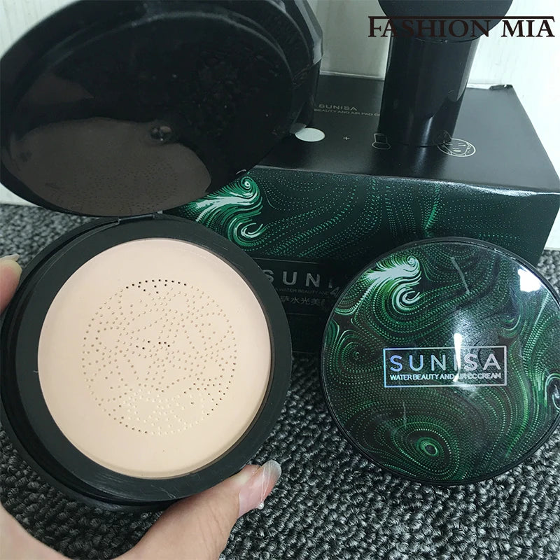 Sunisa Magic Mushroom Head Air Cushion CC Cream Waterproof Brighten Concealer Foundation Hydrating Makeup Base Skin Care Women
