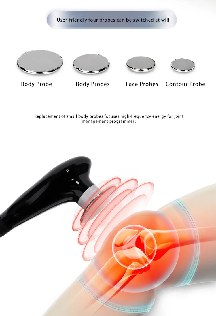 448k Portable Tecar Cet Ret Pain Relief INDIBA Physiotherapy Equipment Diathermy Slimming Machine Body Massage