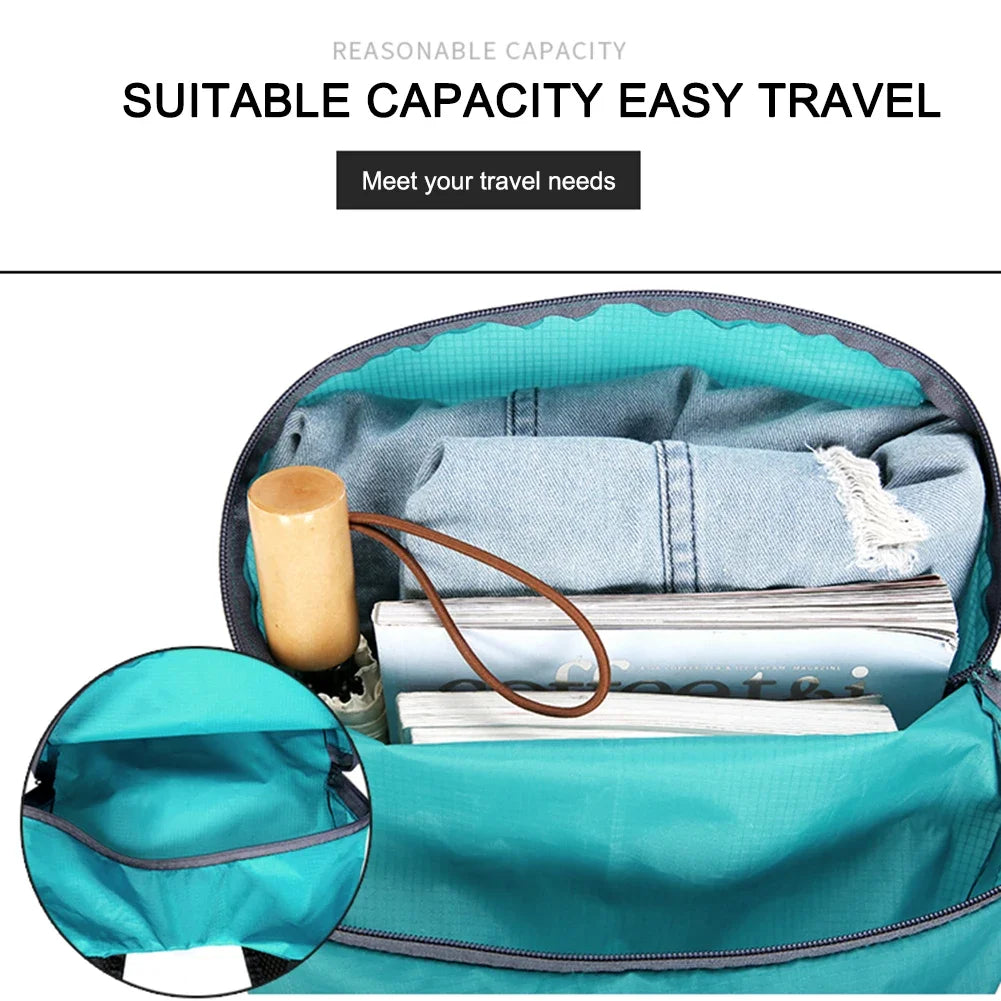 Outdoor Hiking Bag Lightweight Packable Backpack Foldable ultralight Travel Daypack Bag Waterproof Folding Pack for Women Men
