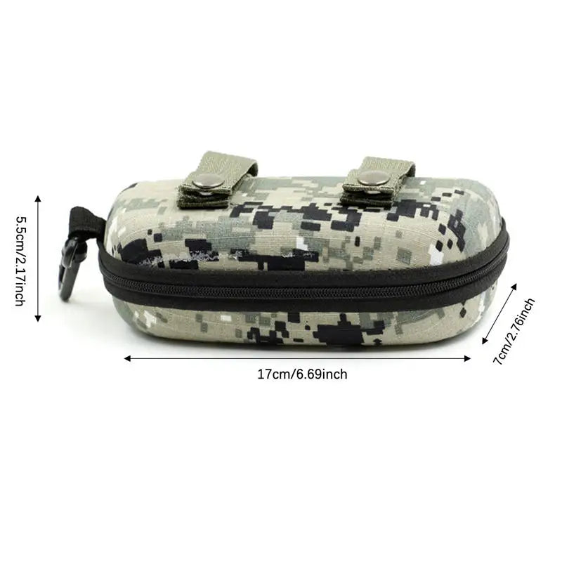 Tactical Glasses Case Portable Eyeglasses Cases Camouflage Glasses Box Fashion Glasses Holder Eyeglasses Accessory With Zipper