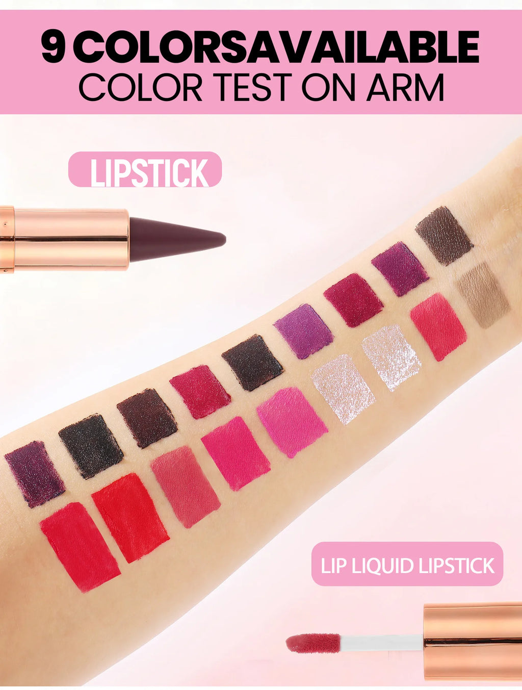 Tapered Gradient Lipliner Pen Black Brown Lip Gloss Matte Lip Liner Double Head Plumping Waterproof Lip Contour Non Stick Makeup
