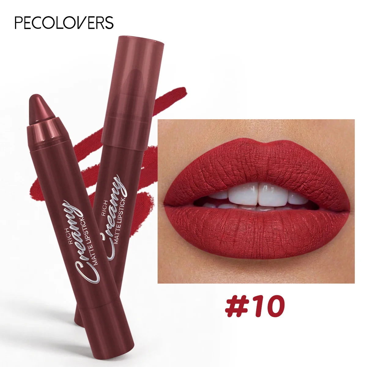 6PCS/SET Creamy Matte Lipstick Kit, 6 Versatile Everyday Lip Shades, Silky Smudge-Proof Lip Crayon, Smooth Glide-On Application, Lightweight Comfortable Wear, Travel-Friendly Beauty Essentials