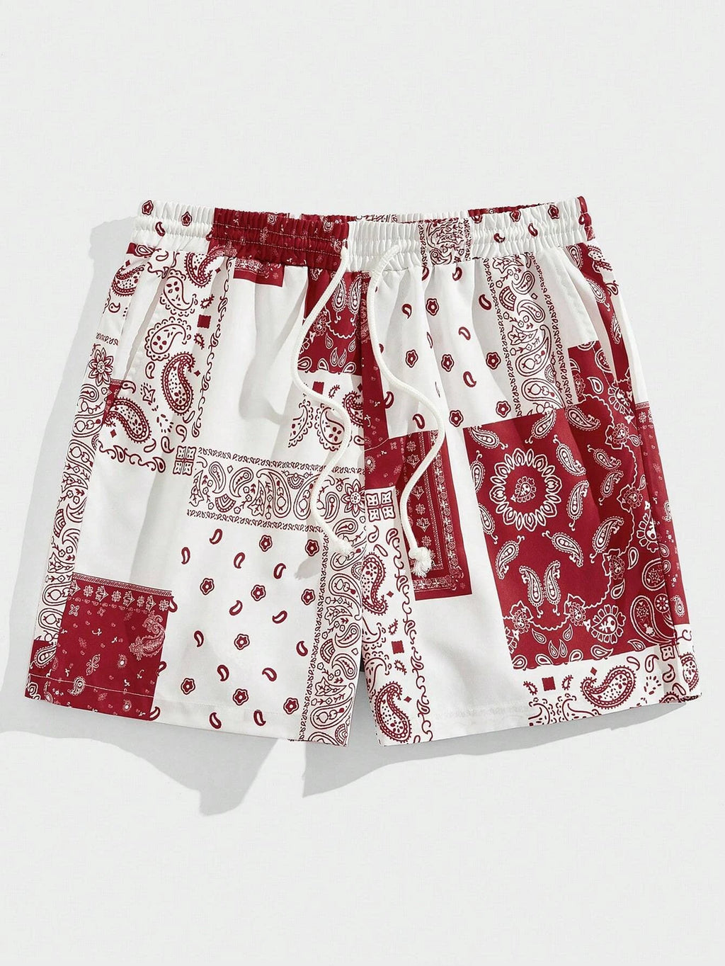 Trend Bandana Graphic Beach Short for Men Summer Fashion 3D Printed Swim Trunks Loose Casual Streetwear Hawaiian Short Pants