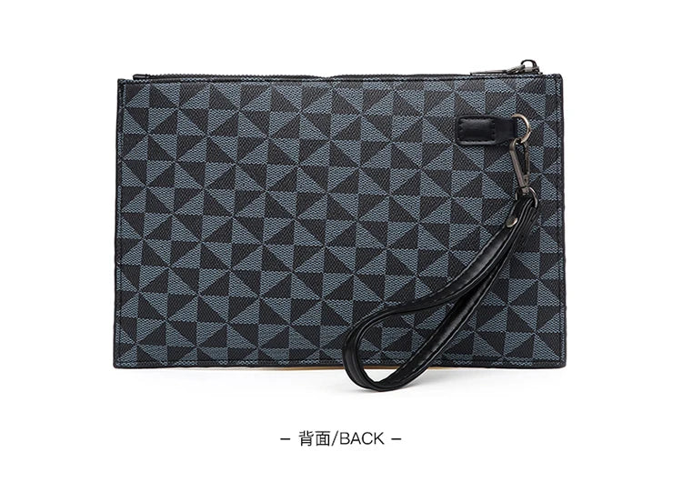 2026 New Men's Business Casual Clutch Bag Fashion Shark Print Envelope Bag Wallet Phone Bag Large Capacity Men's Gifts Pouch Pho